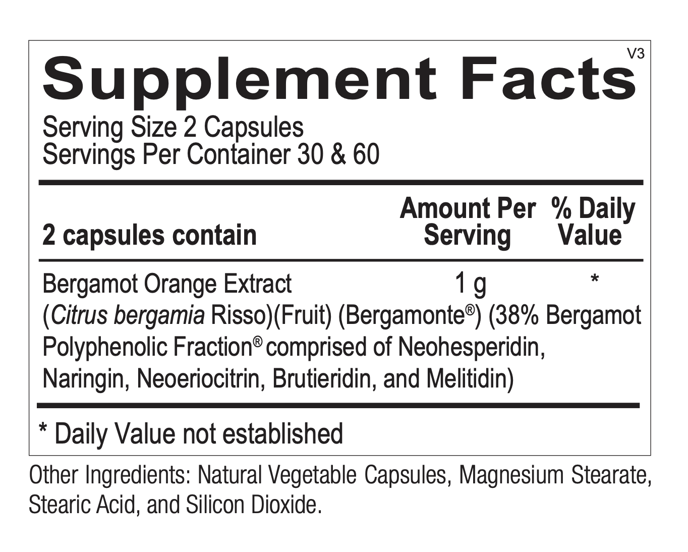 Bergamot BPF 60 Capsules - Natural Cholesterol & Heart Health Supplement for Adults - Supports Healthy Blood Pressure & Circulation - Perfect for Daily Wellness Routine