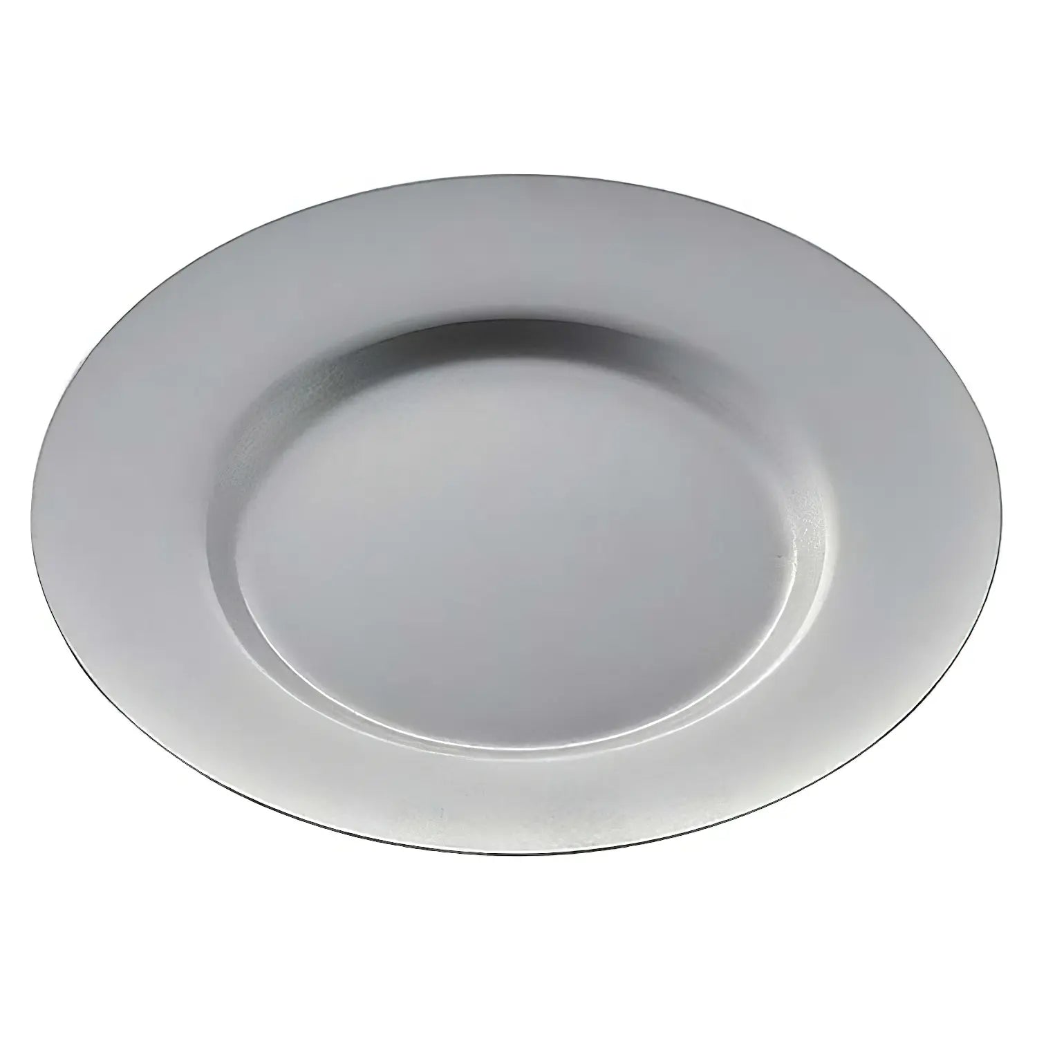 Vintage Stainless Steel Round Plate - Elegant 10-Inch Dinner Plate for Home Dining, Restaurants & Party Serving | Durable & Stylish Tableware