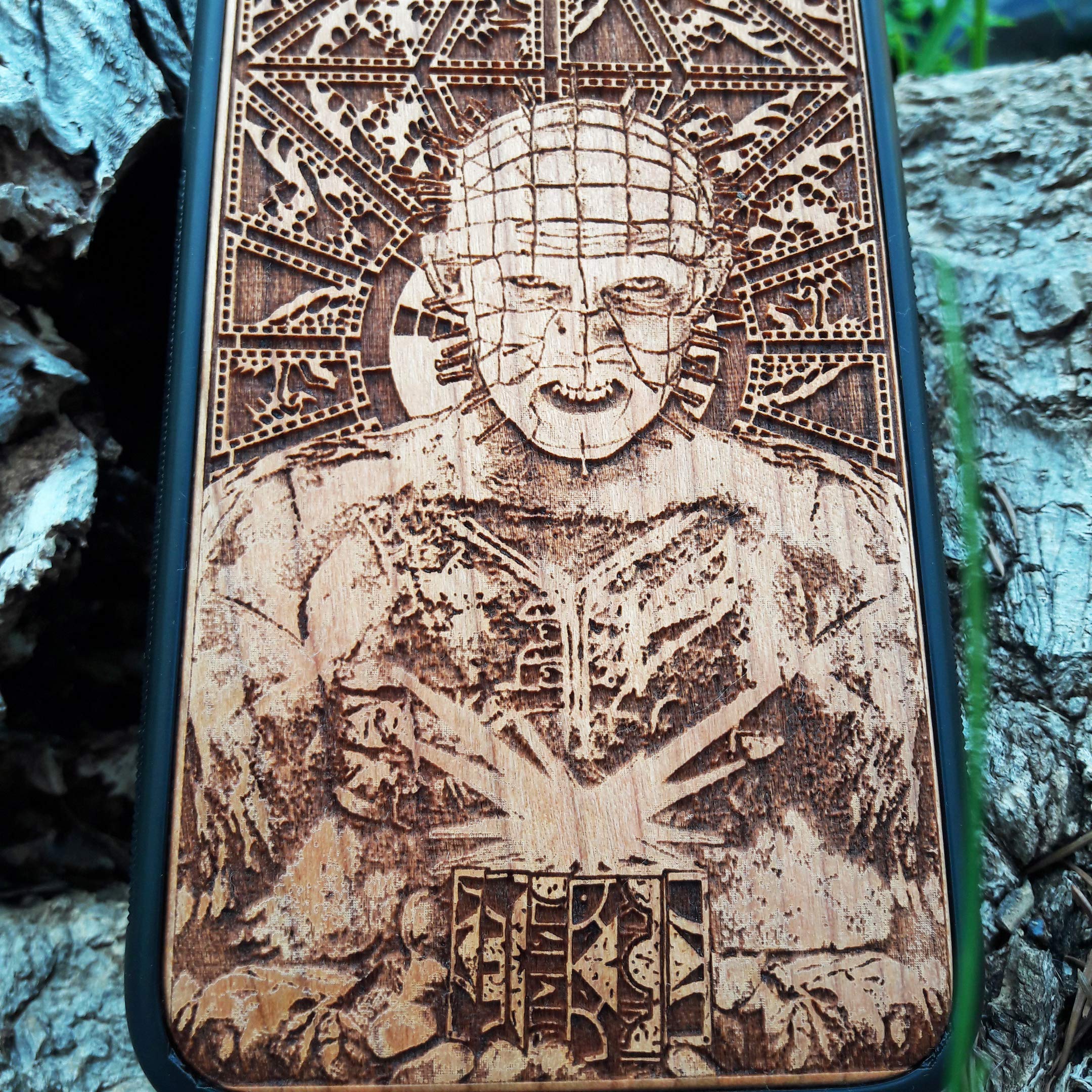Laser Engraved Wood Phone Case for iPhone 16/15/14/13/12/11 Pro Max Mini & Samsung Galaxy S25/S24/S23/S22/S21/S20 Ultra Plus - Eco-Friendly Slim Durable Wooden Cover - Perfect for Daily Use, Travel & Gift Giving