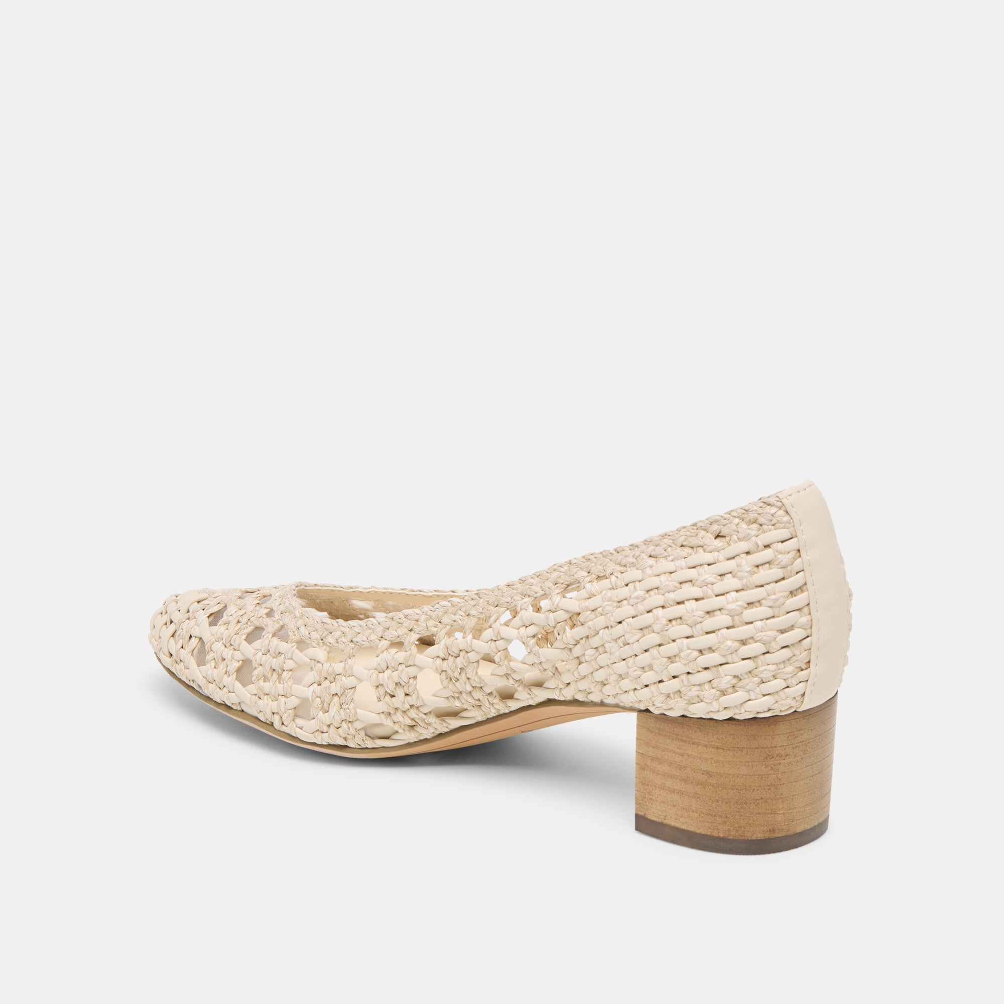 LULA Women's Ivory Multi Woven Raffia Heels - Comfortable Summer Wedge Sandals for Beach, Party & Wedding Occasions
