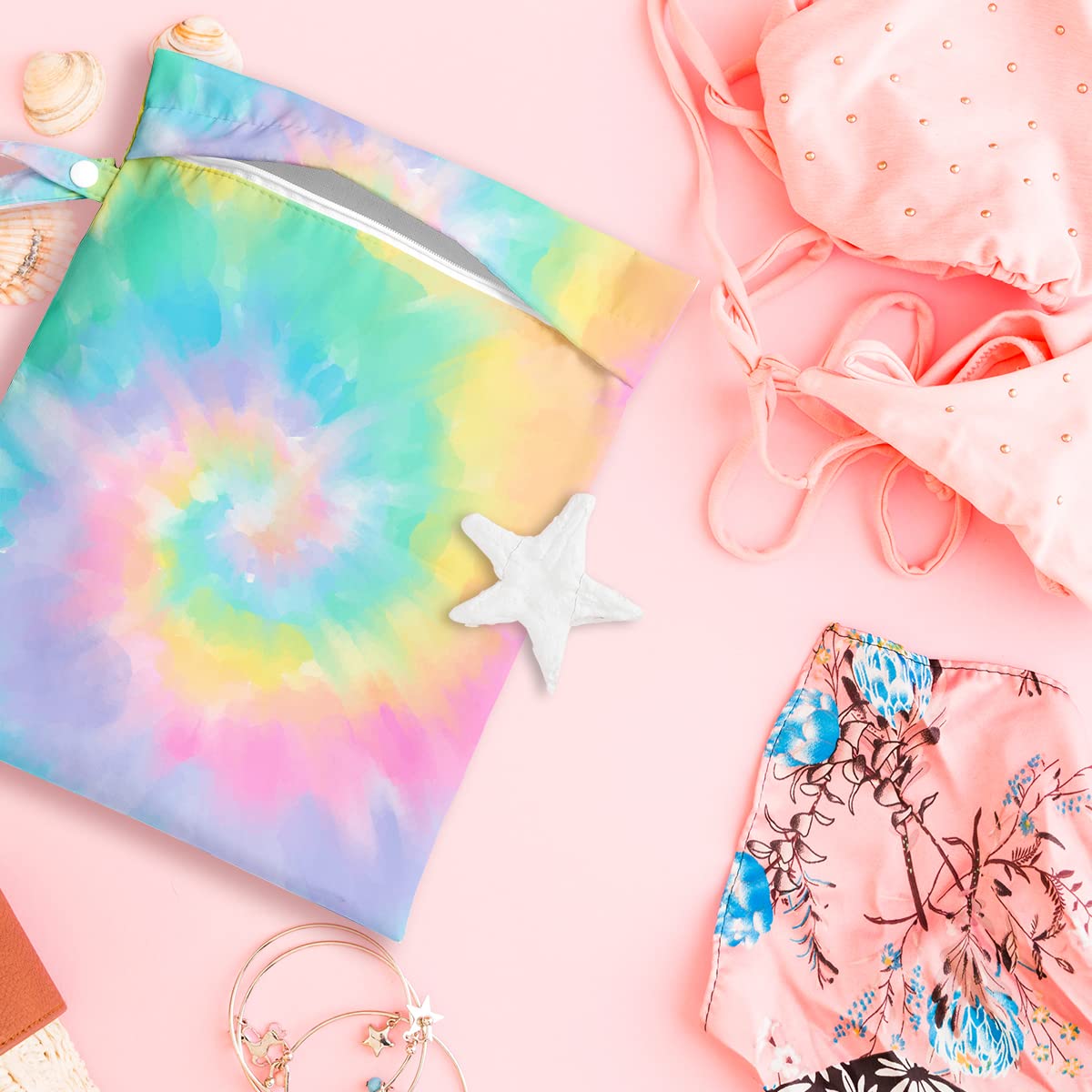 Waterproof Wet Dry Bag for Swimsuits & Beach Essentials - Travel, Pool, Vacation Must-Have - Perfect for Women's Trips, Bachelorette Parties & Best Friend Gifts (Great for Gym, Daycare & Outdoor Activities)