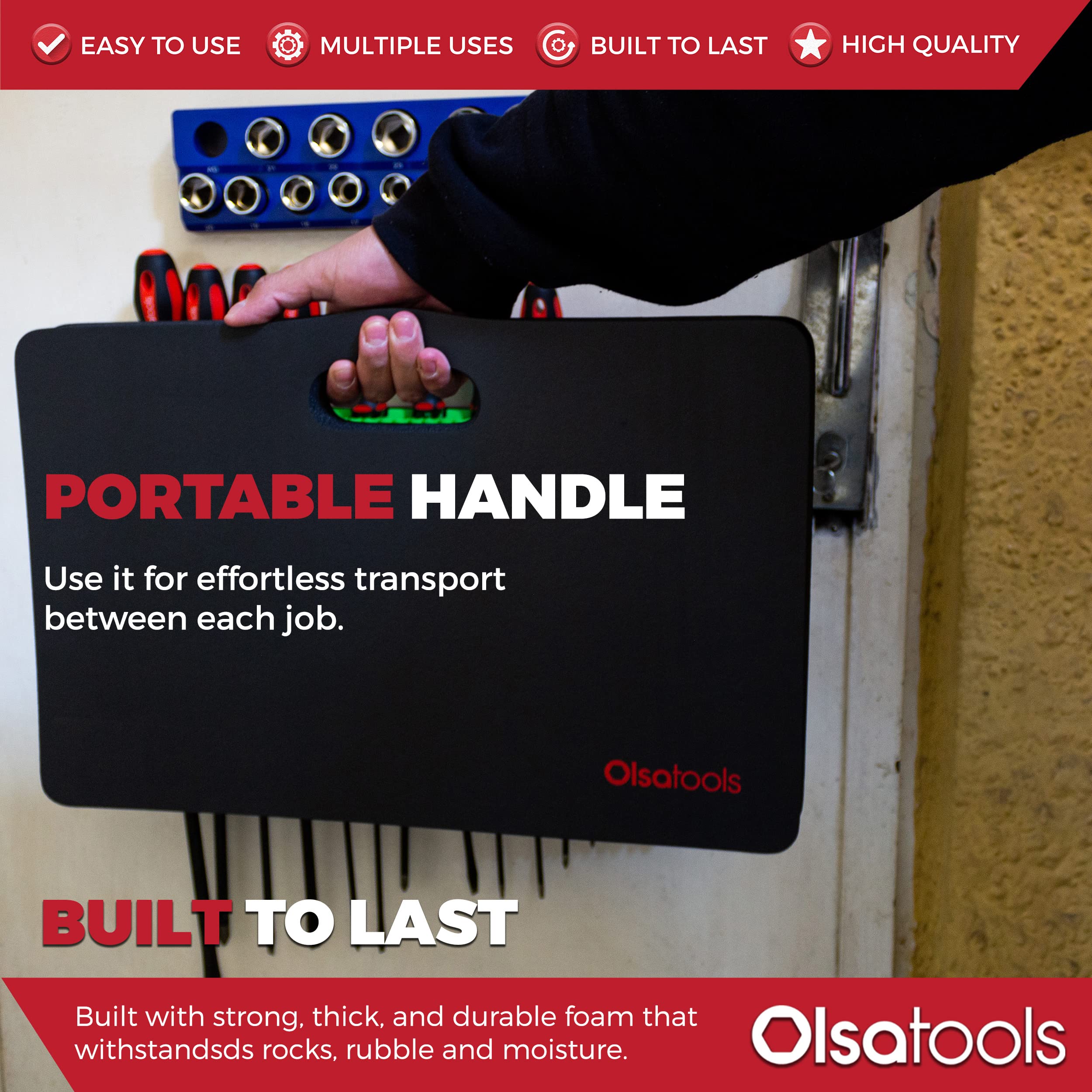 Olsa Tools Heavy Duty Mechanics Kneeling Pad - 18