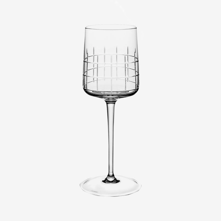 Christofle Graphik Red Wine Glass Set - Premium Crystal Wine Glasses for Fine Dining & Entertaining - Elegant Stemware for Red Wine Lovers, Dinner Parties & Special Occasions