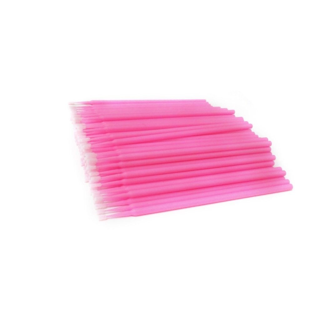 100-Pack Disposable Micro Brushes for Nail Art, Makeup & Crafts – Perfect for Salon, DIY & Professional Use