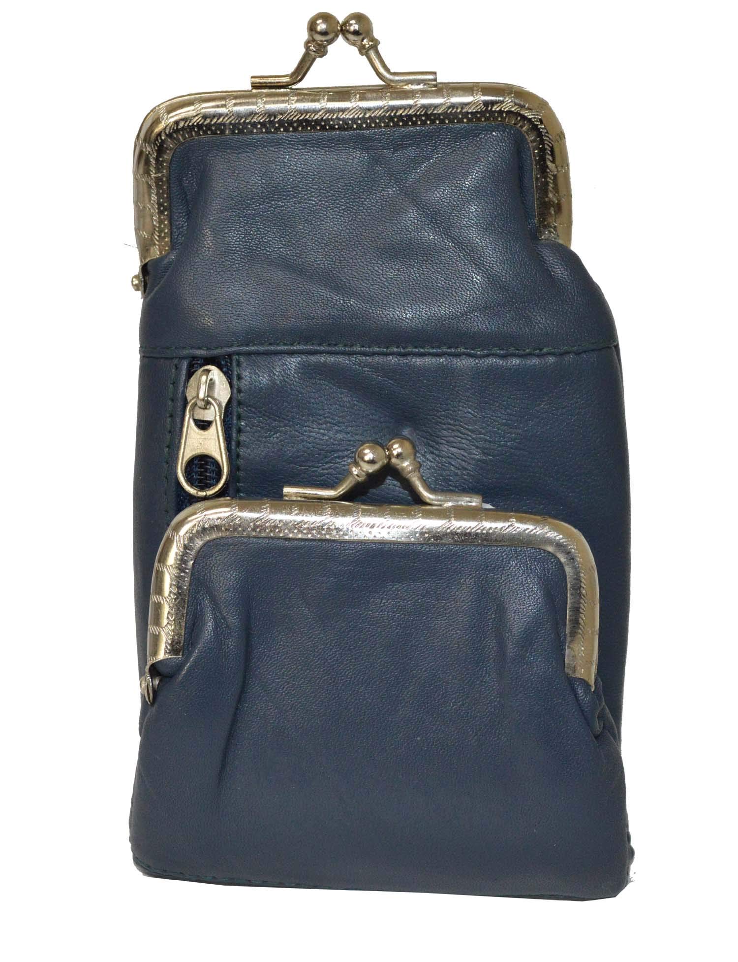 Genuine Leather Cigarette & Lighter Holder Case with Secure Twist Clasp - Premium Navy Blue Travel Accessory for Men | Perfect for Outdoor Adventures, Camping & Daily Use