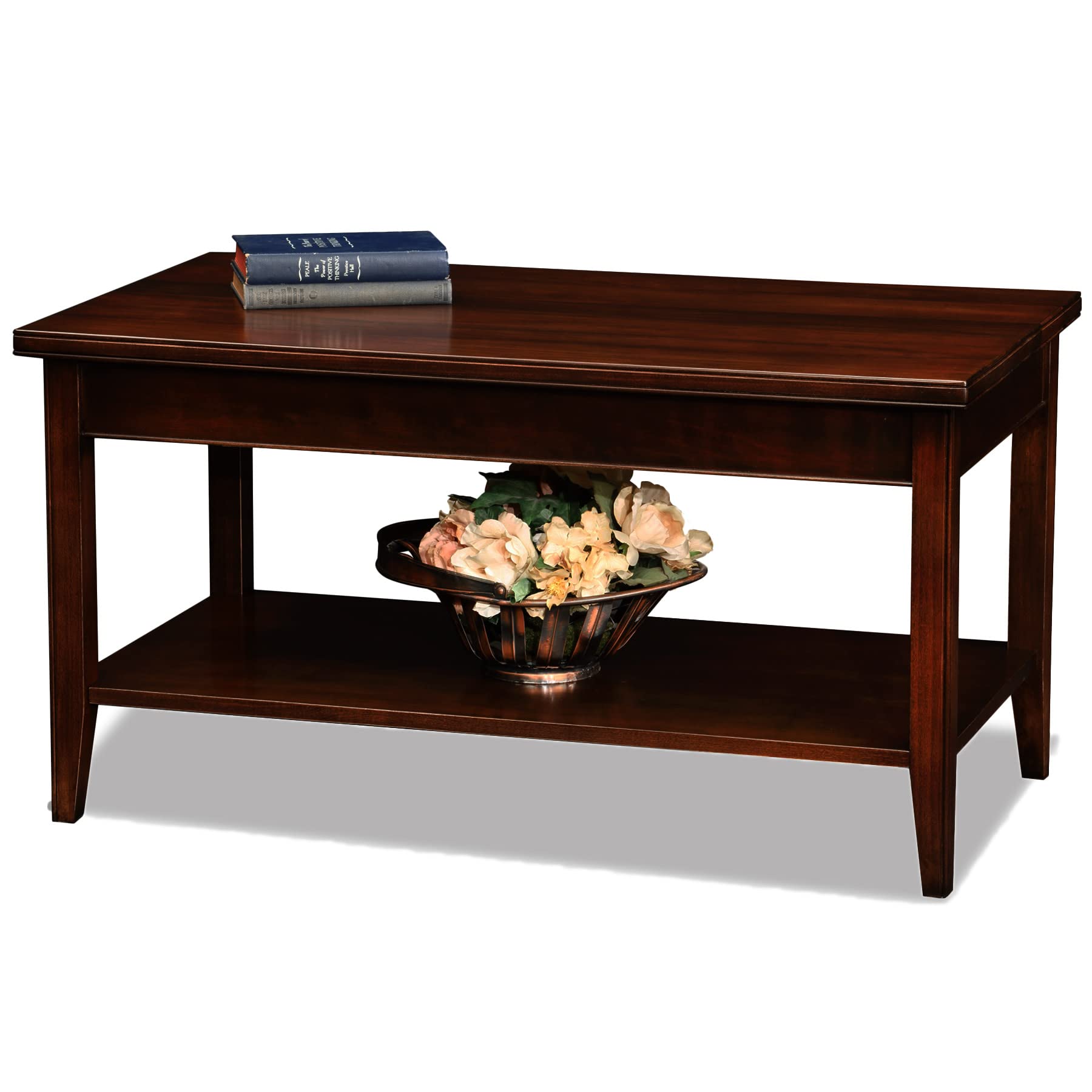 Modern Leick Laurent Coffee Table for Condo & Apartment - Compact & Stylish Living Room Furniture for Small Spaces - Perfect for Studio, Loft, or Dorm Decor