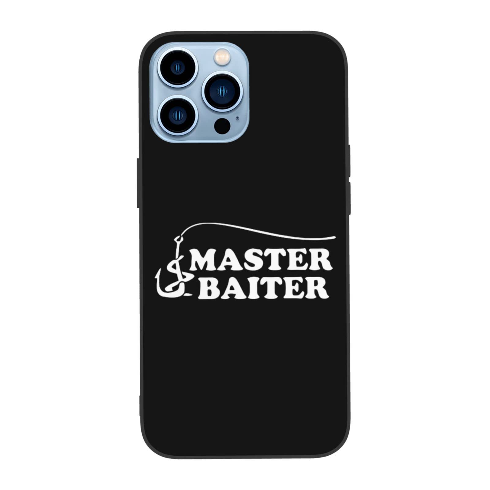 Premium Fishing Master Baiter Hook Lure Design Shockproof Rubber Phone Case - Compatible with iPhone 13 Pro (6.1 inch) & iPhone 13 Pro Max (6.7 inch) - Perfect for Outdoor Fishing, Camping & Adventure Enthusiasts