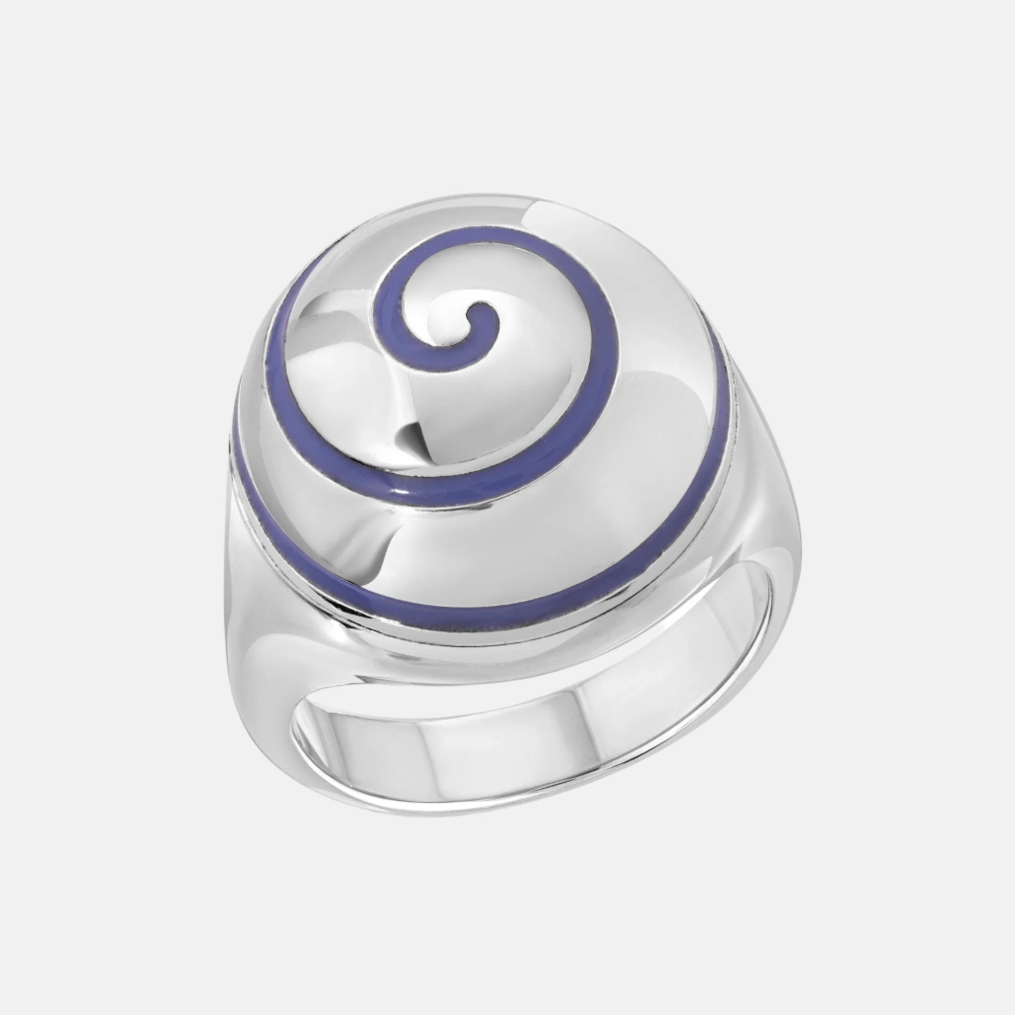 Swirl Pillbox Ring - Elegant Silver Ring for Women | Perfect for Medication Storage & Fashion Accessory