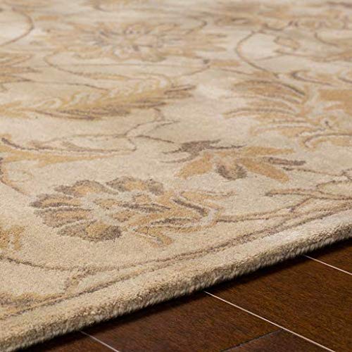 Surya Caesar Home Decor Area Rug 12x15 Feet - Soft Khaki Bohemian Rug for Living Room, Bedroom, Dining Room - Non-Slip Comfortable Floor Mat for Home Decor