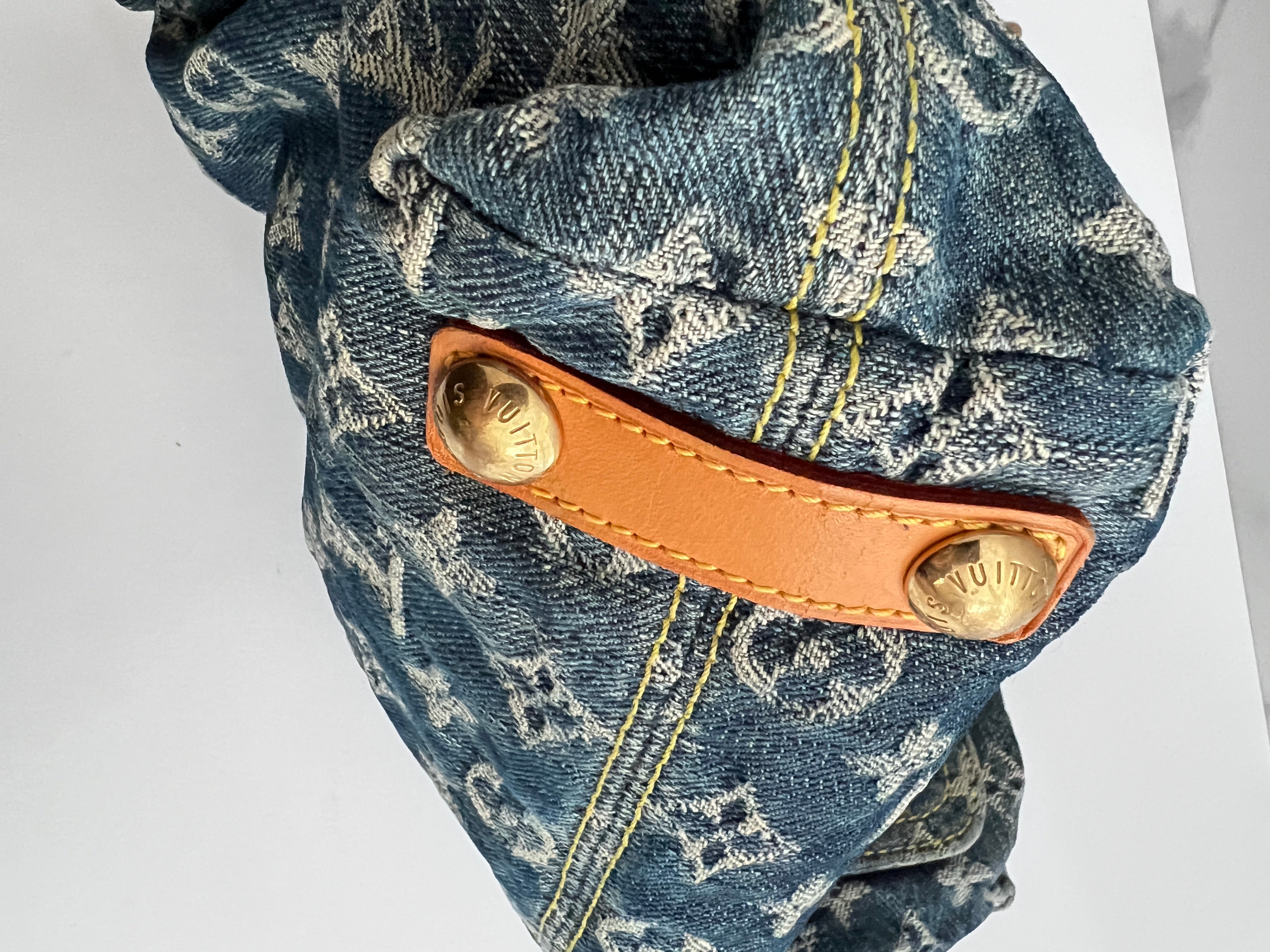 Louis Vuitton Denim Baggy PM Crossbody Bag - Luxury Designer Handbag for Women | Perfect for Casual Outings, Travel & Everyday Use