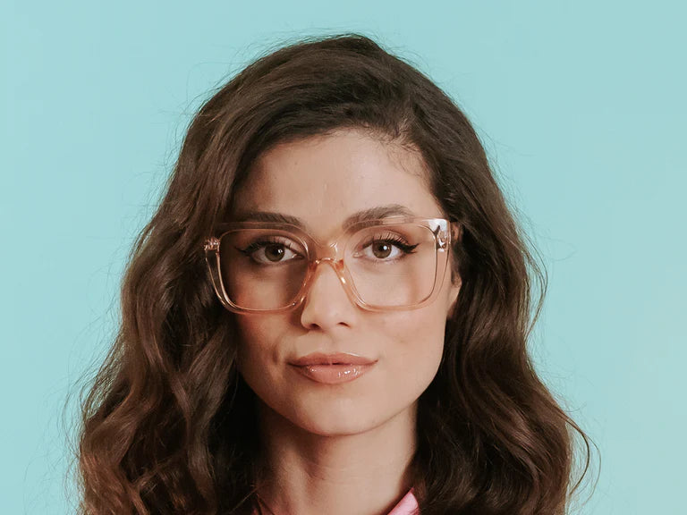 Deirdre Reading Glasses for Women & Men - Vintage Pale Amber Frame +1.00 to +3.50 Magnification - Perfect for Reading, Crafts & Close Work