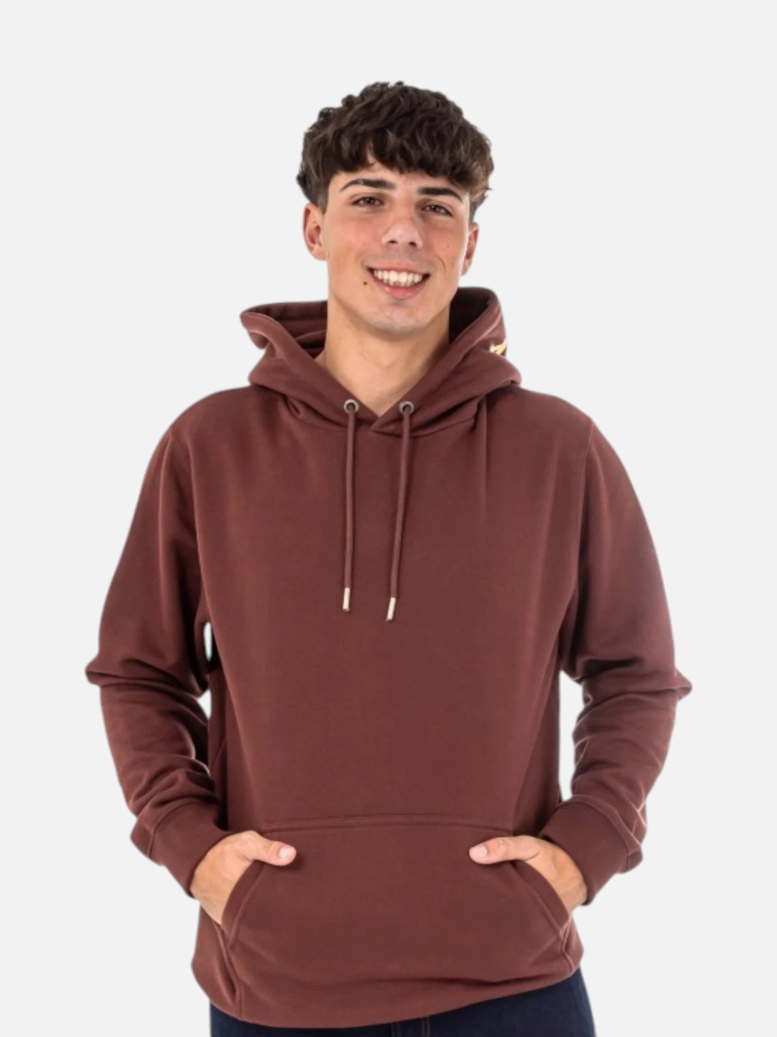 DC Logo Hoodie - Burgundy Pullover Sweatshirt for Men & Women | Casual Streetwear, Winter Warmth, Unisex Fashion