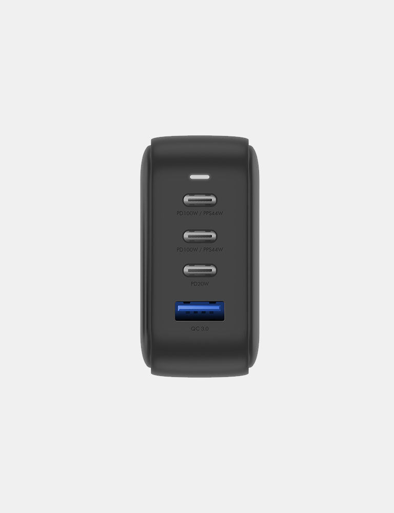 TravelHub GaN100 EU Fast Charger - 100W USB C Wall Charger with GaN Technology, Compact & Powerful for Laptops, Phones & Tablets - Perfect for Travel, Home & Office Use