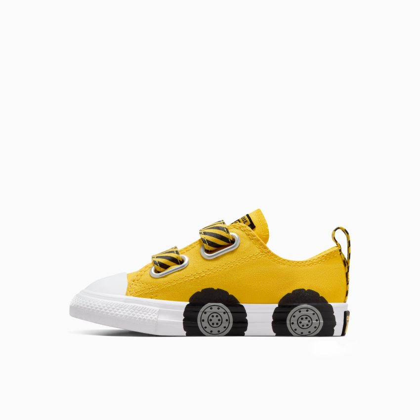 CT All Star Construction Truck Sneakers for Toddlers - Easy On Low Top Shoes for Boys & Girls - Perfect for Playtime, Outdoor Adventures & Everyday Wear