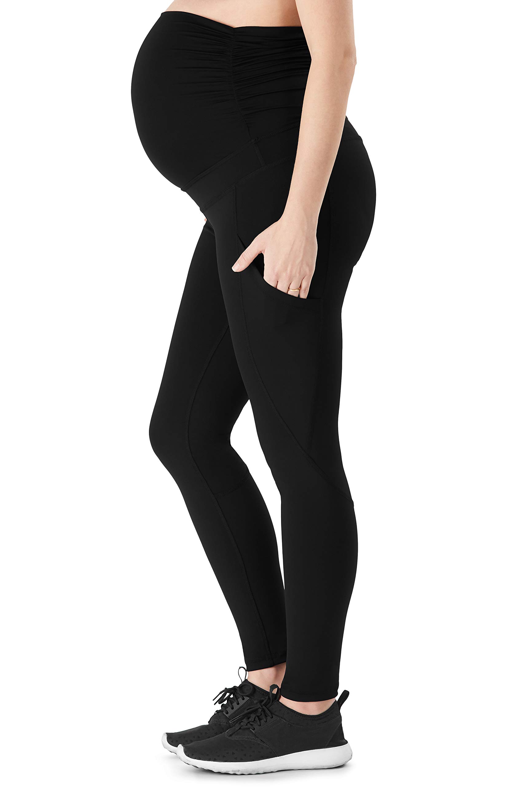 Belly Bandit ActiveSupport Power Leggings for Women - High Waist Yoga Pants, Postpartum & Maternity Support, Black, X-Large - Perfect for Workout, Running & Everyday Comfort
