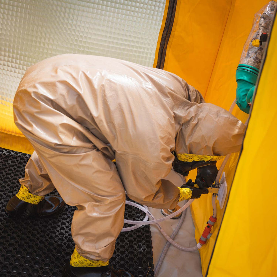 MIRA Safety DS1 Portable Emergency Decontamination Shower for Chemical Spills & Hazmat Situations - Ideal for First Responders, Industrial Workers & Outdoor Safety Kits