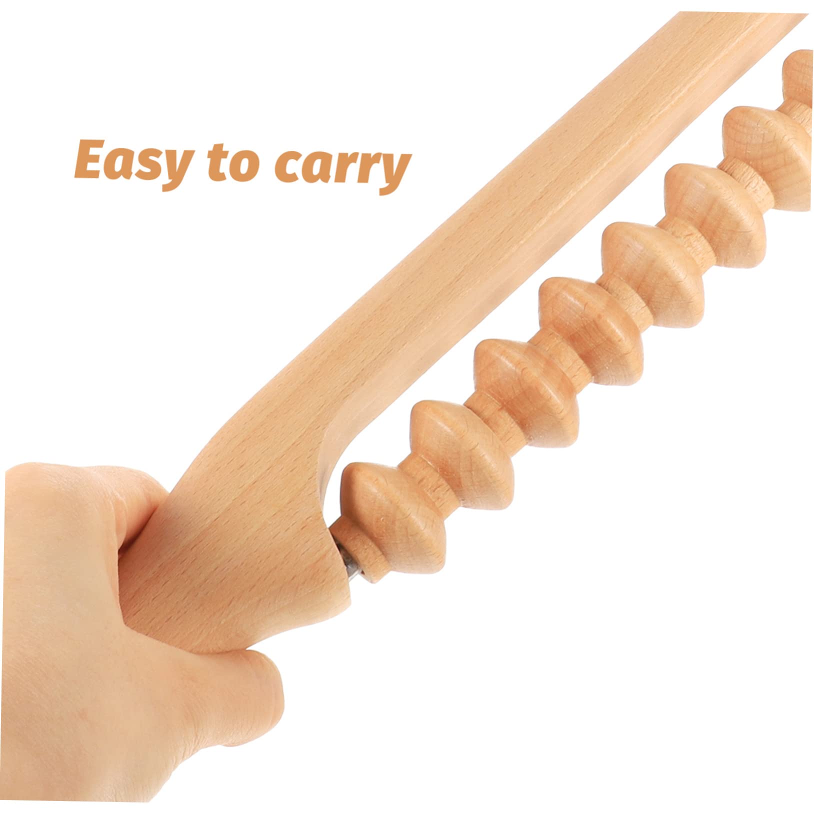 Healeved Wooden Massage Roller - Foot, Hand, Scalp, Leg & Body Massage Tool for Relaxation & Pain Relief - Perfect for Home, Spa & Gym Use