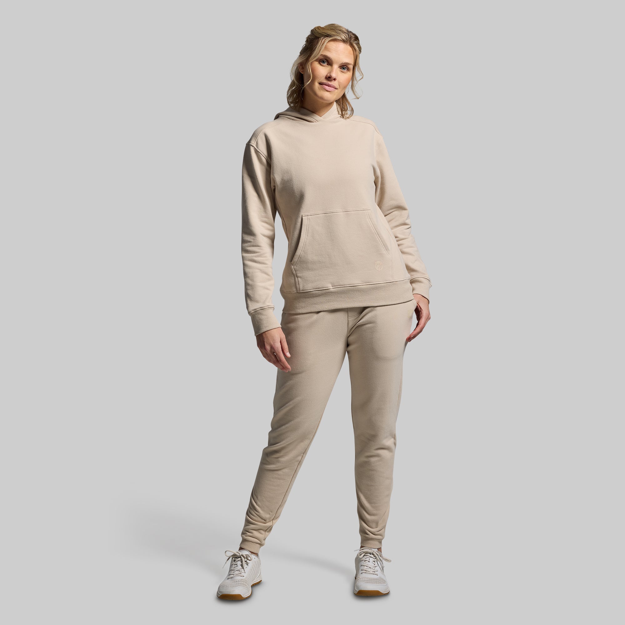 Women's Unmatched Jogger 2.0 - Comfortable High-Waisted Lounge Pants with Pockets (Pumice Gray) - Perfect for Yoga, Running, Travel & Casual Wear