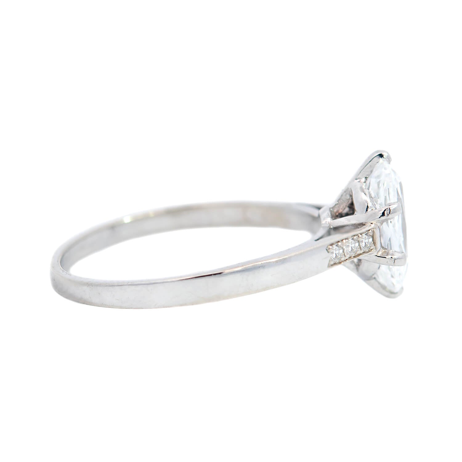 Art Deco Platinum Oval Diamond Engagement Ring 1.06ctw - Vintage Inspired Wedding Band for Brides & Anniversary Gifts - Perfect for Proposals, Engagements & Special Occasions