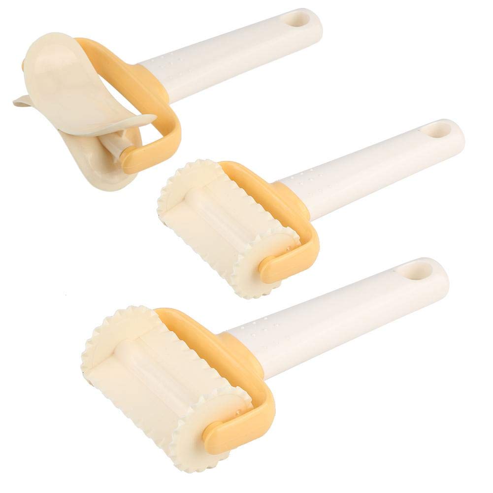 Premium 3-Piece Rolling Biscuit & Cookie Cutter Set - Food Grade Plastic Baking Tools for Homemade Cookies, Dumplings & Cake Decorating | Perfect for Holiday Baking, DIY Desserts & Family Cooking Activities