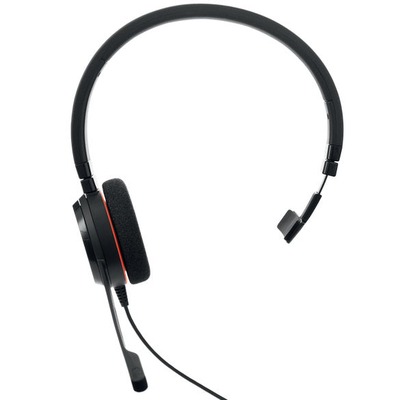 Evolve 20 Mono Professional Headset for UC Unified Communications - Noise Cancelling Office Headset with Boom Mic for Call Centers, Remote Work & Business Meetings