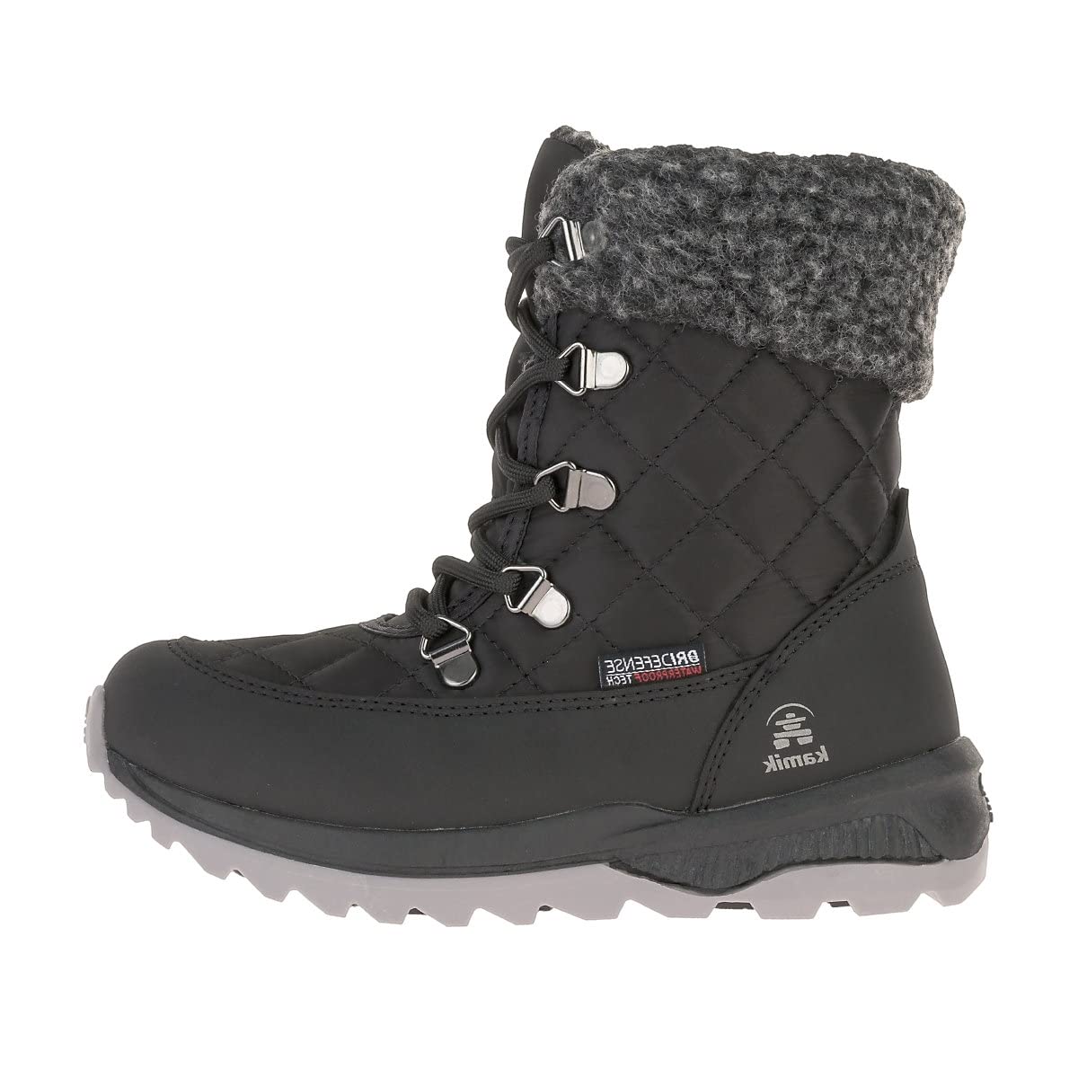 Kamik Girls' Gemini Winter Boots for Kids - Waterproof Snow Boots for Little & Big Kids - Warm & Comfortable for Outdoor Play, Snowy Days & Winter Adventures