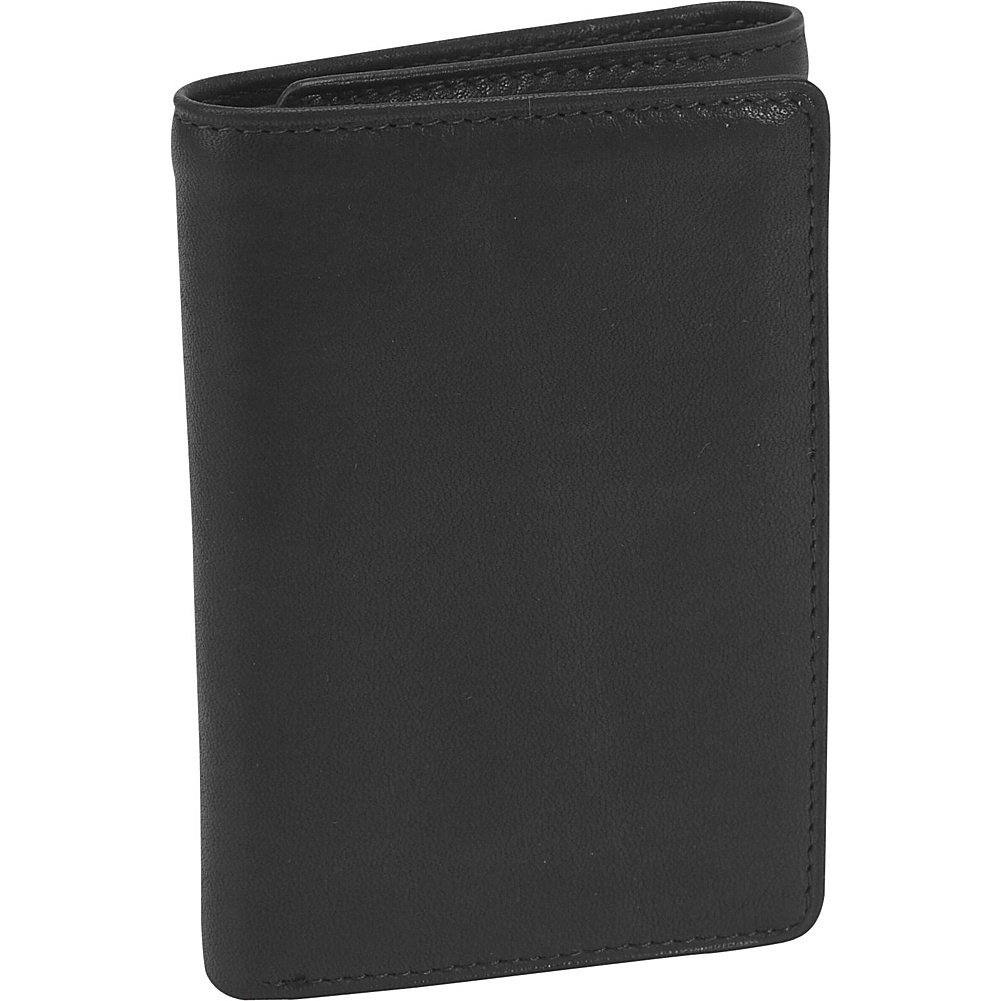 Premium Men's Cashmere Trifold Wallet with ID Window - Black | Slim & Durable RFID-Blocking Wallet for Everyday Use & Travel