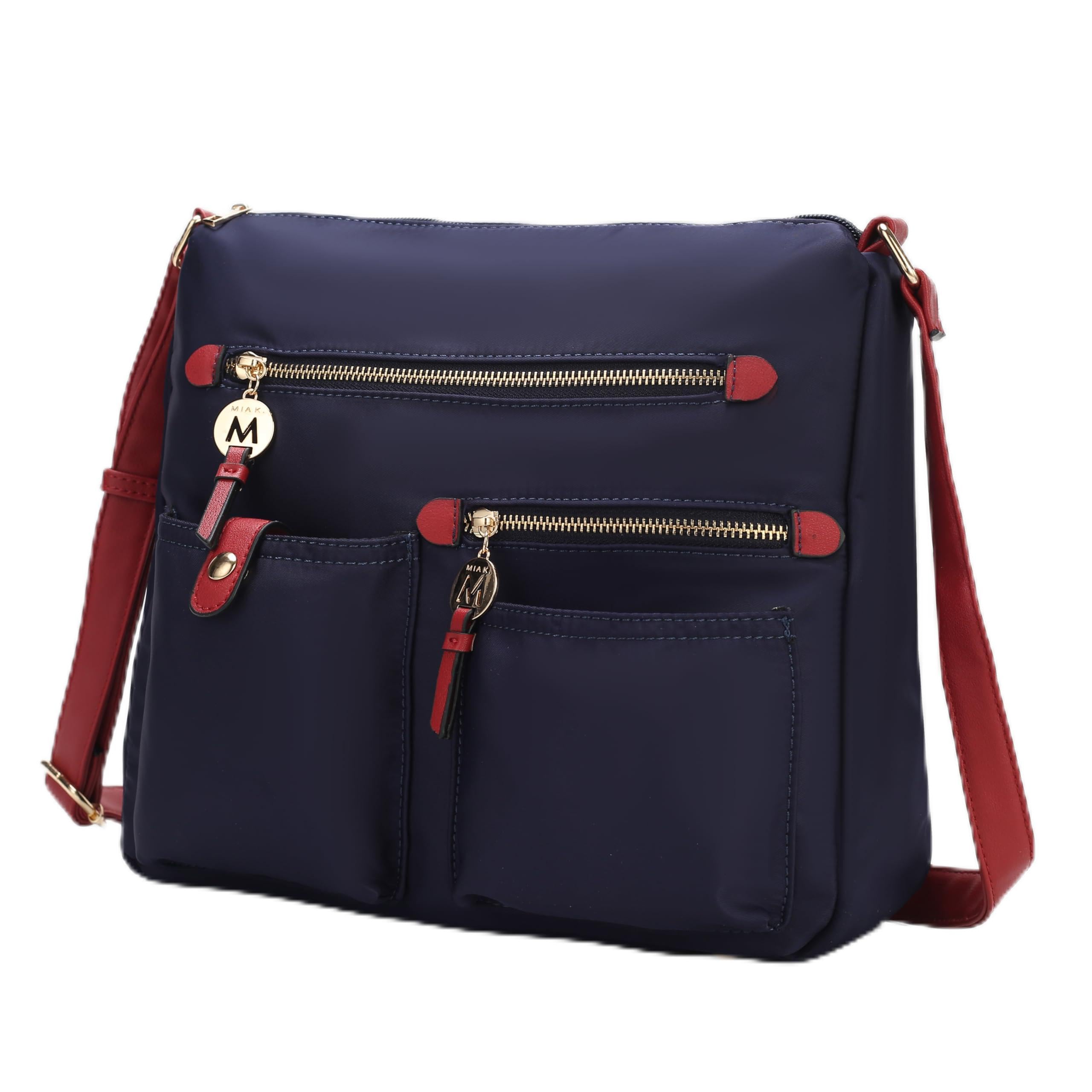 MKF Collection Women's Crossbody Bag - Nylon Pocketbook Handbag with Zipper, Shoulder Purse by Mia K | Perfect for Work, Travel & Everyday Use