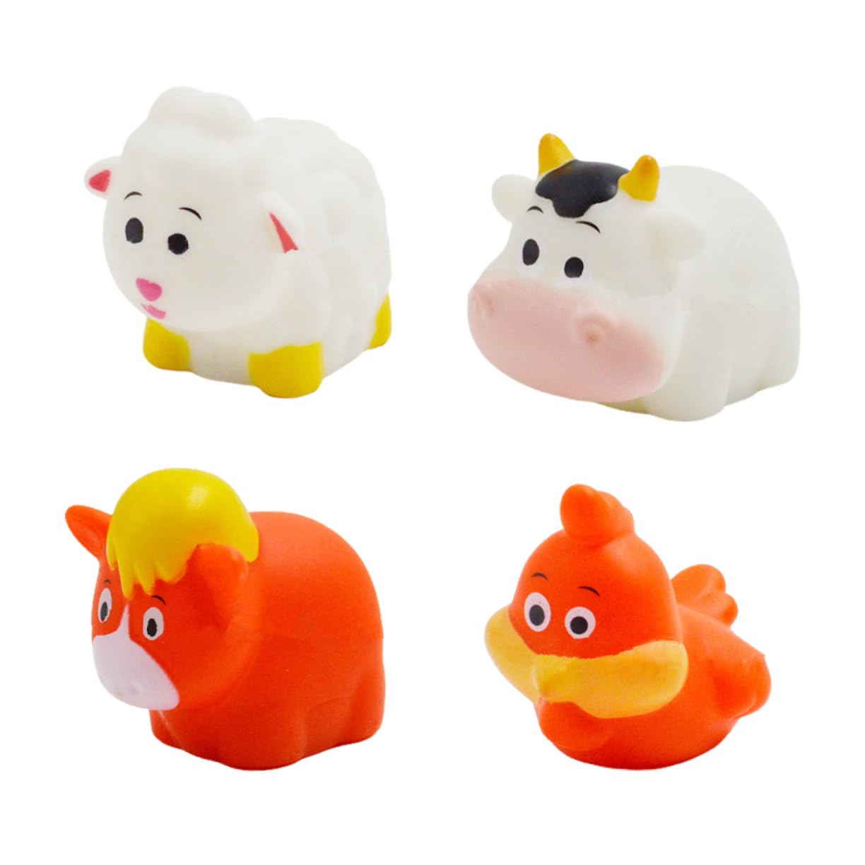 FAVOMOTO 8-Piece Bath Toys Set - Cute Floating Animal Squirt Toys for Kids, Safe Vinyl Water Play Toys for Toddlers | Perfect for Bathtime Fun, Pool Parties & Sensory Play