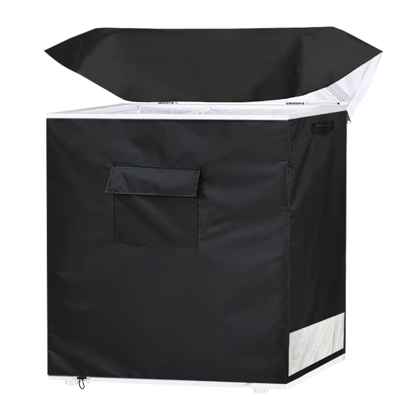 5.0 Cubic Feet Chest Freezer Cover - Waterproof & UV Protection Outdoor Deep Freezer Cover with Zipper Top (28