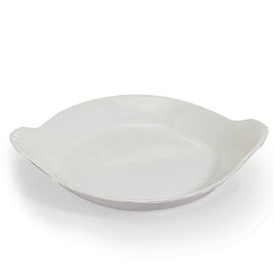 Bia Cordon Bleu 8-Inch Au Gratin Dish - White Ceramic Baking Dish for Casseroles, Lasagna & Desserts | Perfect for Oven, Microwave & Dishwasher Safe