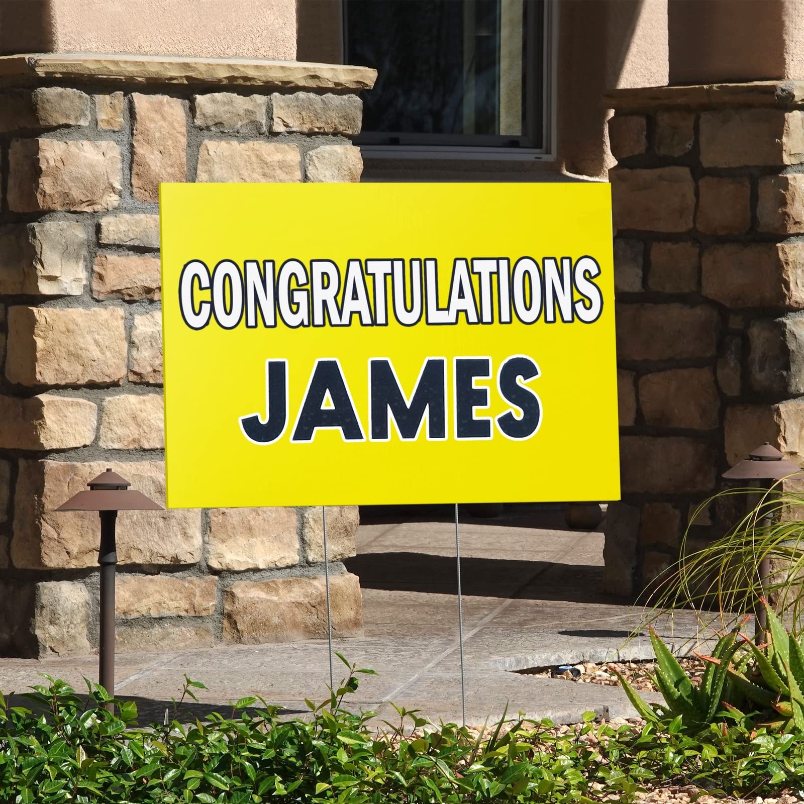 6 Pack Neon Yellow Blank Yard Signs 17x12