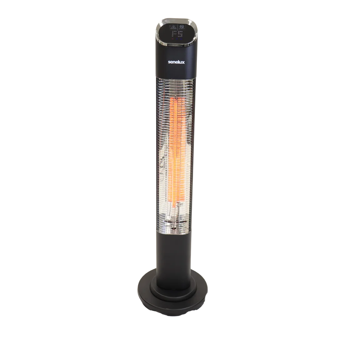 Freestanding Patio Heater with Remote Control - Waterproof & Energy Efficient Outdoor Heater for Garden, Deck, Backyard | Perfect for Cold Evenings and Outdoor Gatherings