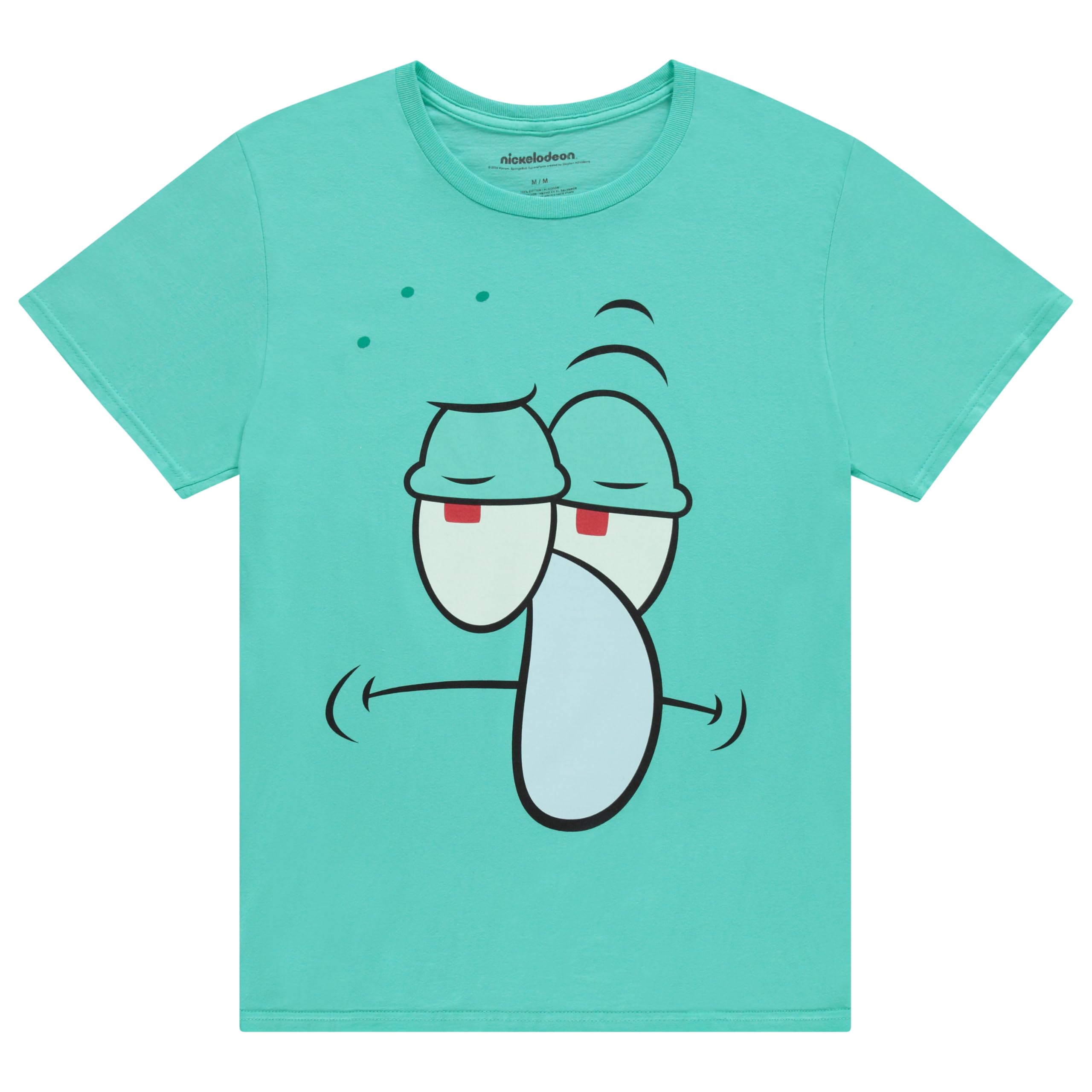 Men's SpongeBob SquarePants Classic Cartoon T-Shirt - SpongeBob, Patrick, Squidward & Mr. Krabs Big Face Graphic Tee | Funny Casual Wear for Fans, Gifts & Everyday Outfits
