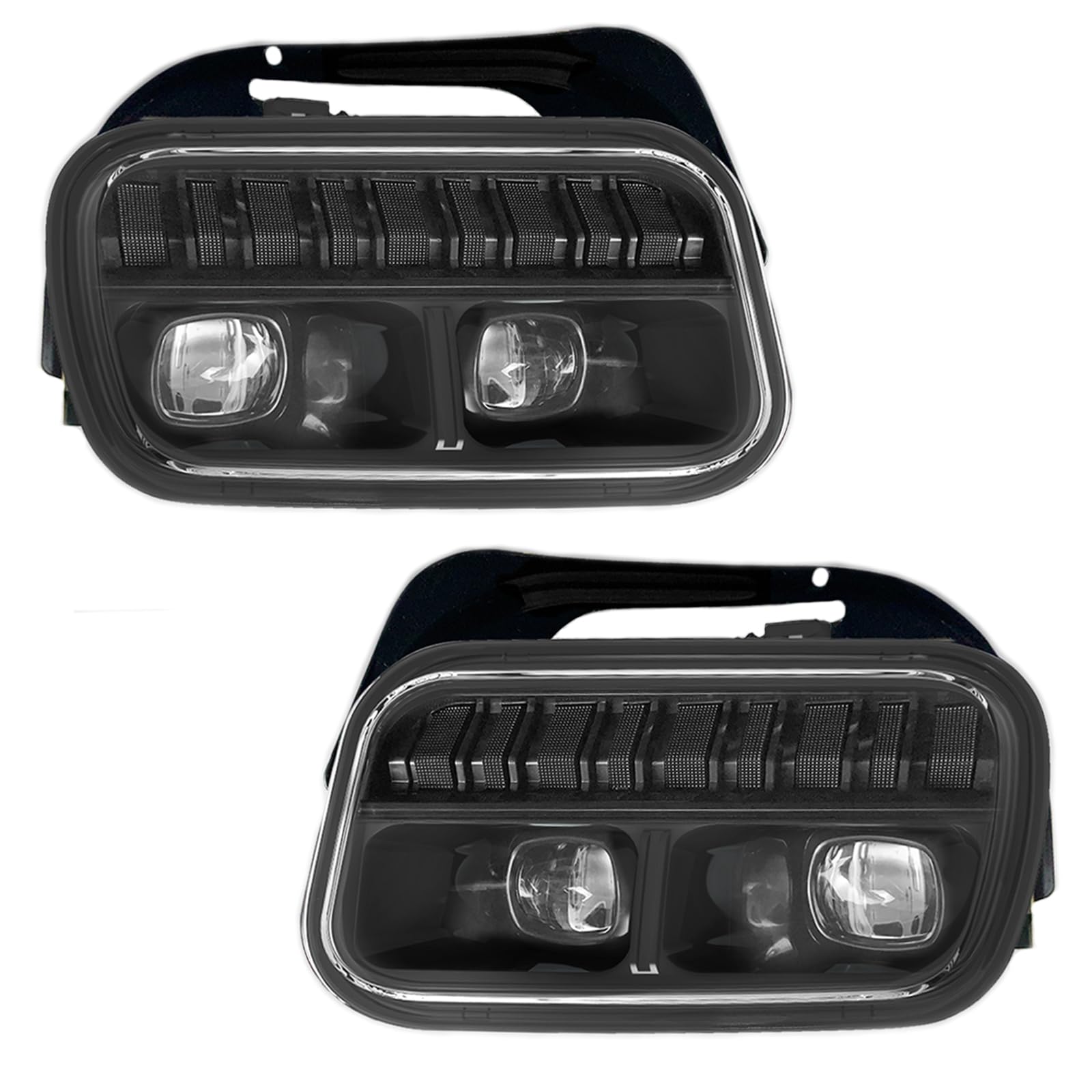 2009-2012 Dodge Ram 1500 & 2010-2018 Ram 2500/3500 LED Fog Lights - Clear Lens Bumper Lamps (1 Pair) - Perfect for Night Driving & Off-Road Adventures