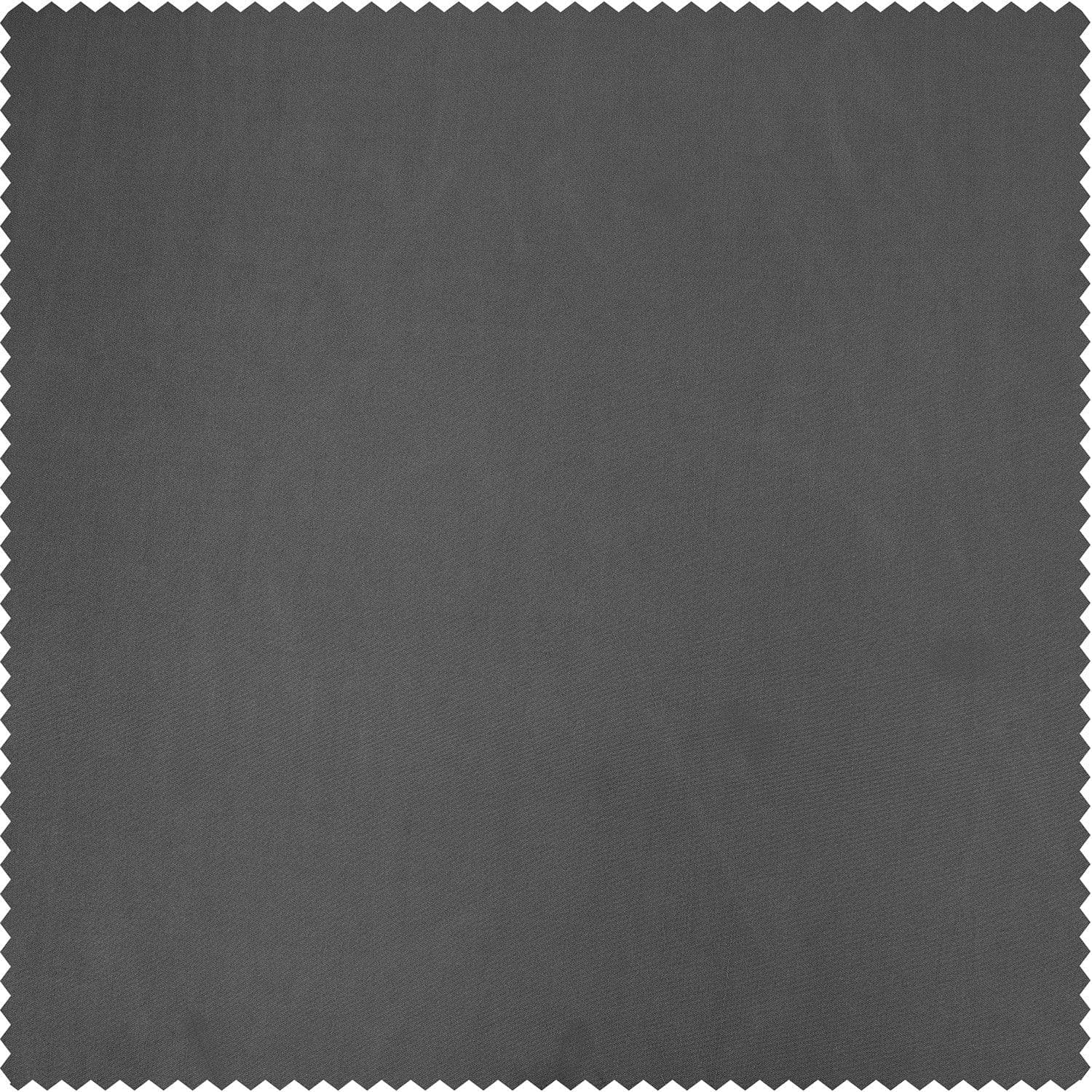 Premium Graphite Solid Faux Silk Taffeta Fabric Swatches - Ideal for Upholstery, Drapery & DIY Home Decor Projects