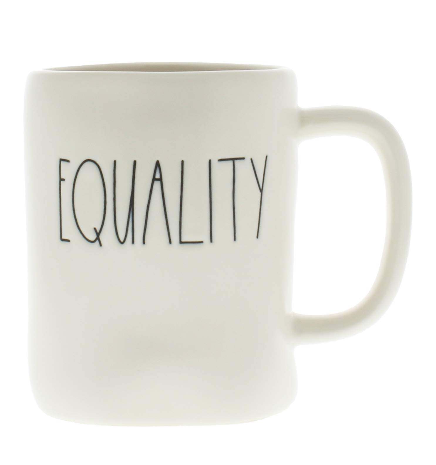 Rae Dunn by Magenta EQUALITY Ceramic Large Coffee Mug - Perfect for Home, Office & Gifts - Inspirational Drinkware for Tea & Coffee Lovers