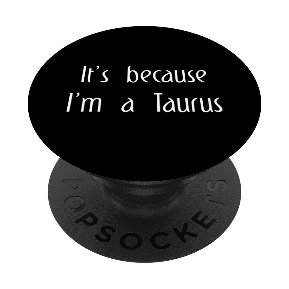 Taurus Zodiac Sign PopSocket - Swappable PopGrip for Phones & Tablets - Horoscope Gifts for Men, Women & Kids - Perfect for Astrology Lovers & Phone Accessories