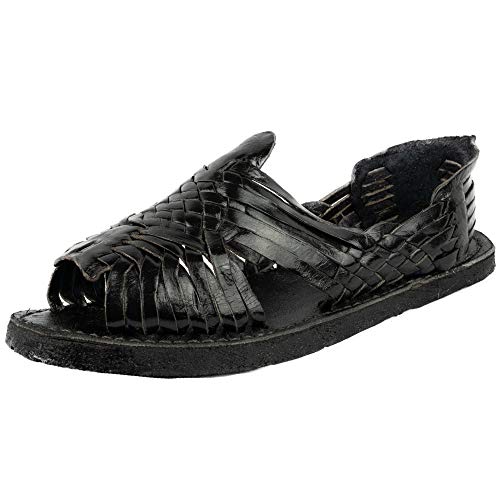 Men's Genuine Leather Sandals - Western Style Huarache Mexican Sandals for Casual Wear & Outdoor Adventures