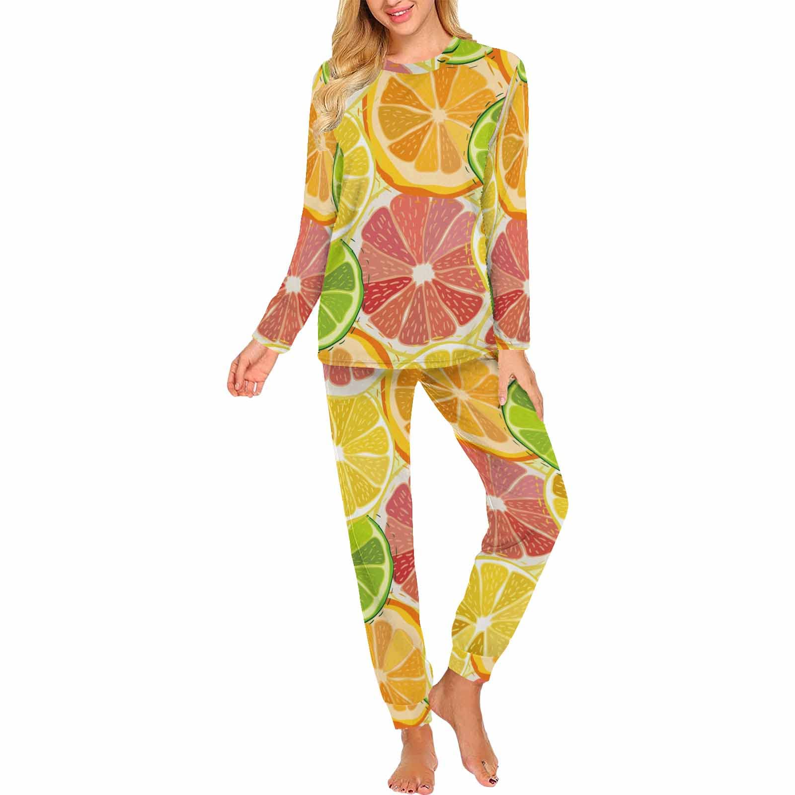 Bright Flowers & Flamingos Women's 2-Piece Pajama Set - Soft Sleepwear & Lounge PJS for Women - Perfect for Relaxing at Home, Sleepovers & Vacation