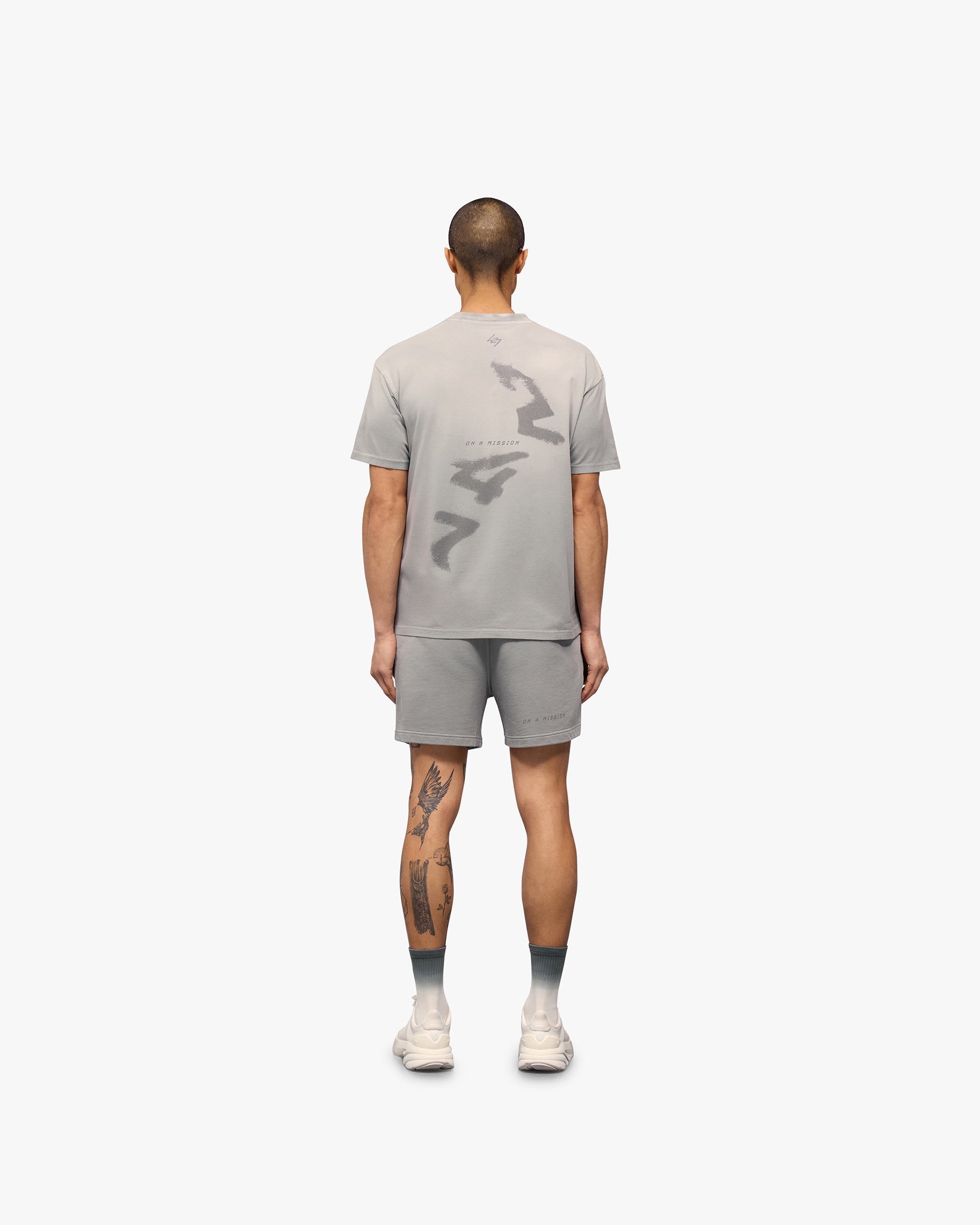 247 Motion Oversized T-Shirt for Men - Premium Titanium Graphic Tee - Comfortable Loose Fit Casual Shirt for Streetwear, Gym & Everyday Wear