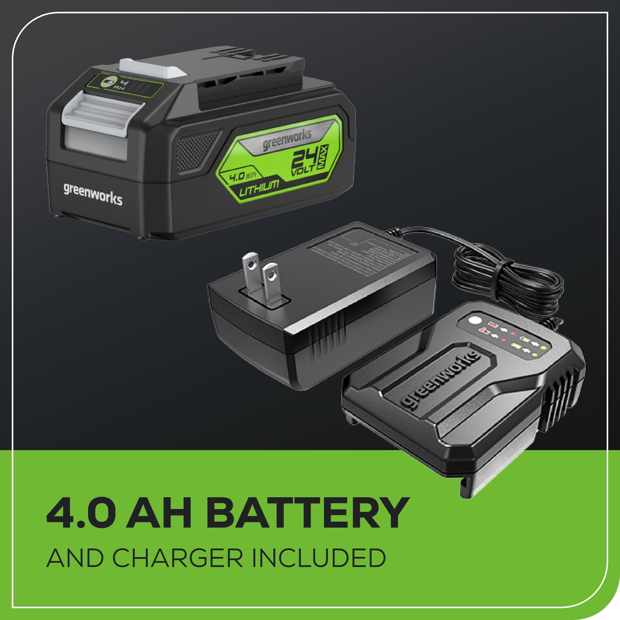Greenworks 24V Brushless Cordless Angle Grinder with 4Ah Battery & USB Power Bank - Perfect for DIY Projects, Metal Cutting, and Woodworking