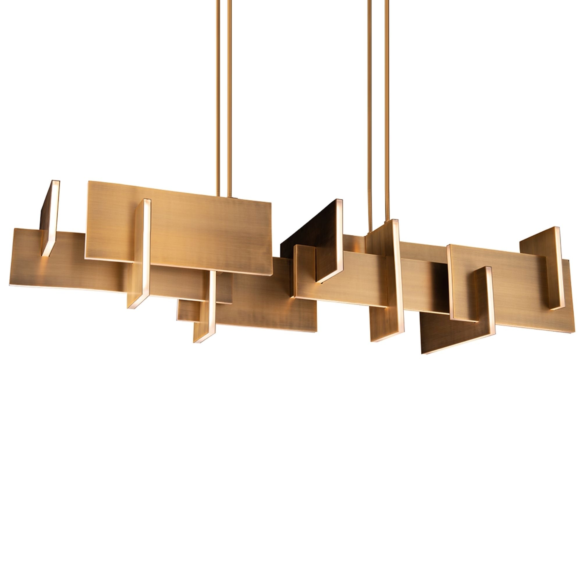 Amari 58-inch LED Chandelier Light Fixture - Modern Crystal Ceiling Light for Dining Room, Bedroom, Living Room & Foyer - Dimmable Elegant Lighting for Home Decor