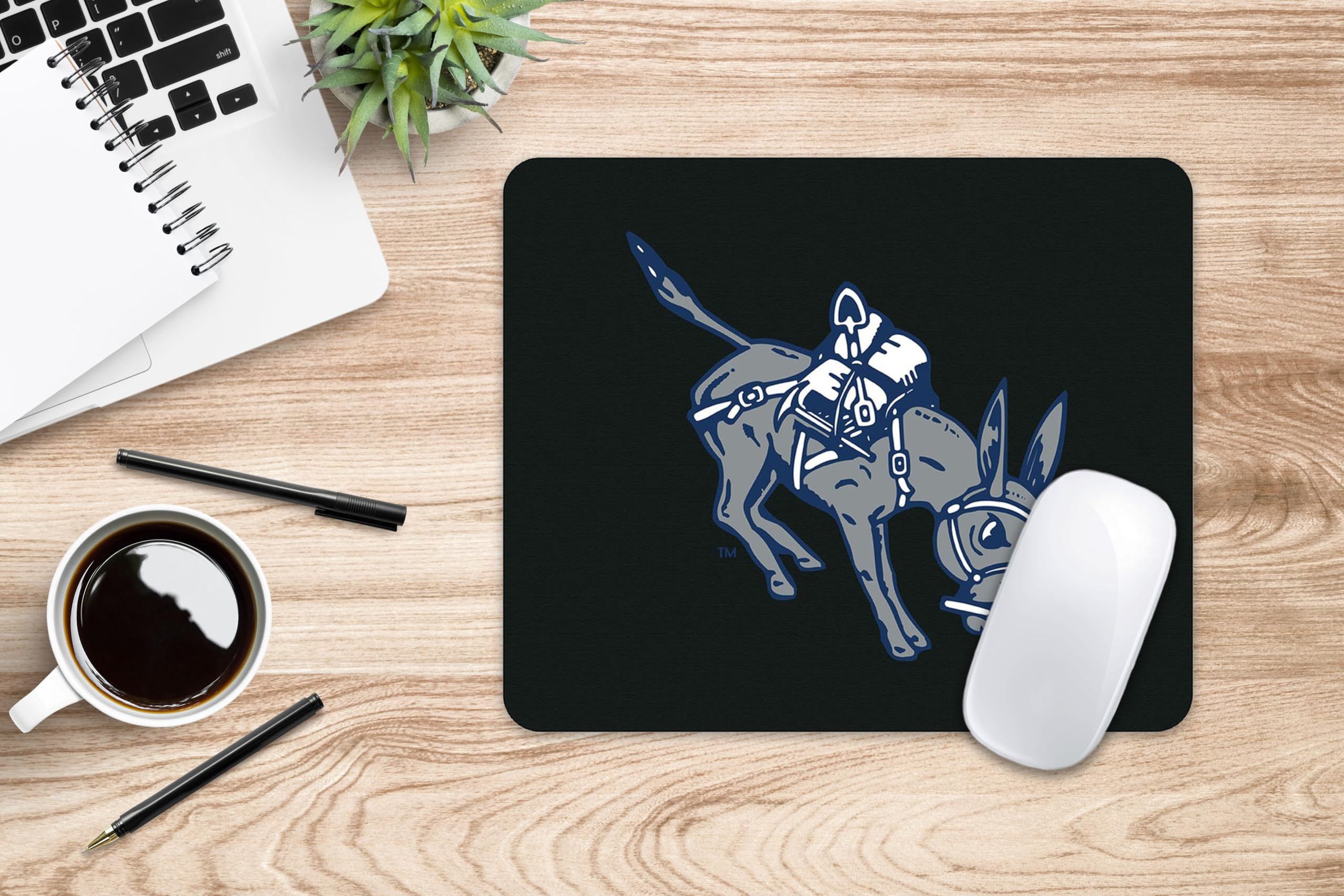 Colorado School of Mines Mouse Pad - Non-Slip Fabric Gaming Mousepad with Floral Lace Design for Office, Home & School Use