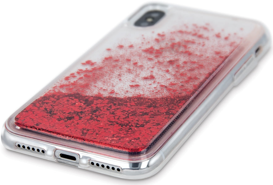 Apple iPhone 11 Case - Sparkle Liquid Glitter Protective Cover (Red) - Slim Fit Shockproof Phone Case for Everyday Use & Special Occasions