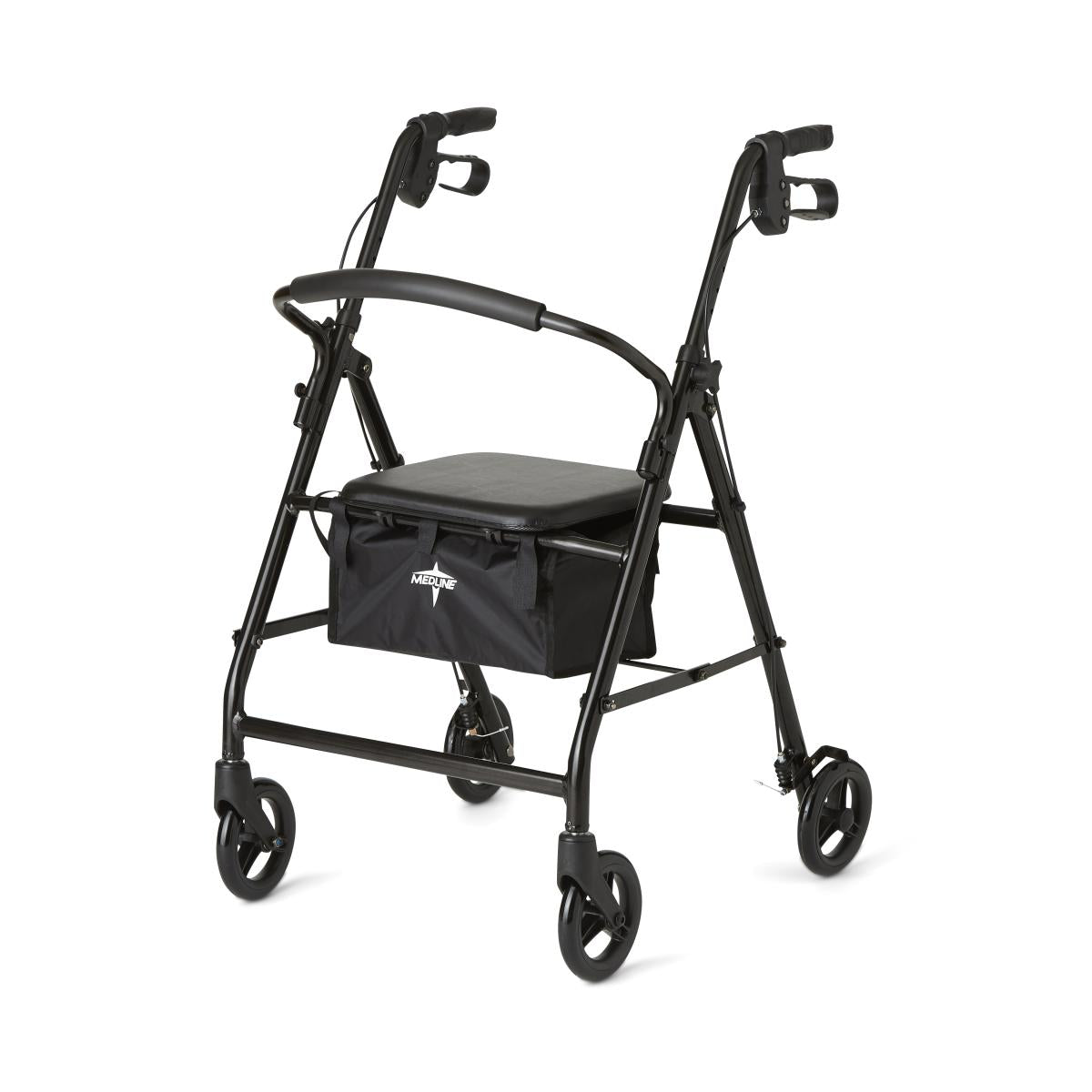 Premium Rollator Walker for Seniors and Adults - Lightweight, Foldable Mobility Aid with Seat and Backrest - Ideal for Indoor and Outdoor Use, Shopping, Travel, and Recovery