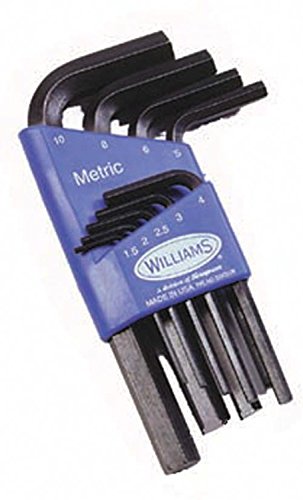 Williams Tools 13609 Professional Key Set - 10-Piece Durable Steel Key Set for Home, Auto & Office Use - Perfect for Locksmiths, Mechanics & DIY Projects