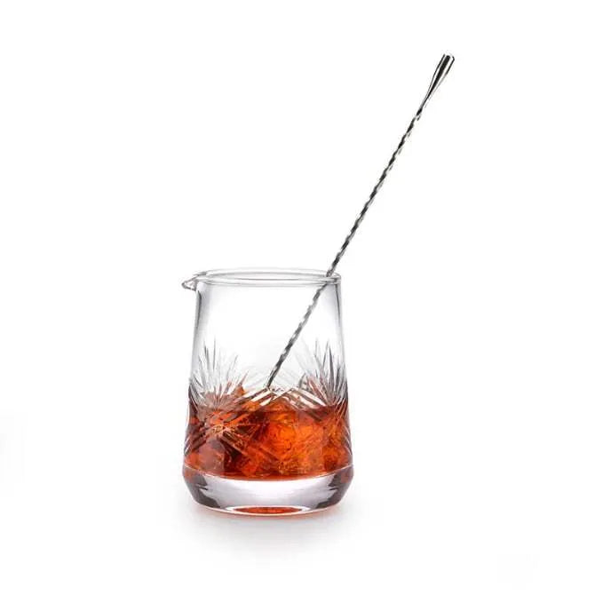 Barfly Wide Base Mixing Glass - 25 oz (740 ml) Cocktail Mixing Glass for Bartenders & Home Bars - Perfect for Stirring, Mixing & Serving Cocktails