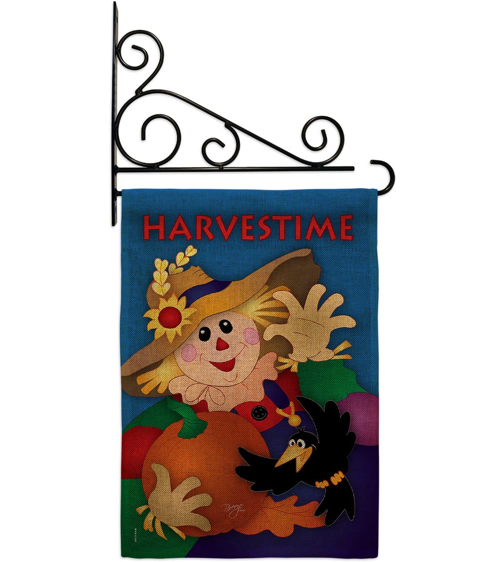 Fall Banner Holder Set - Farmhouse Wall Decor for Autumn, Garden & Yard