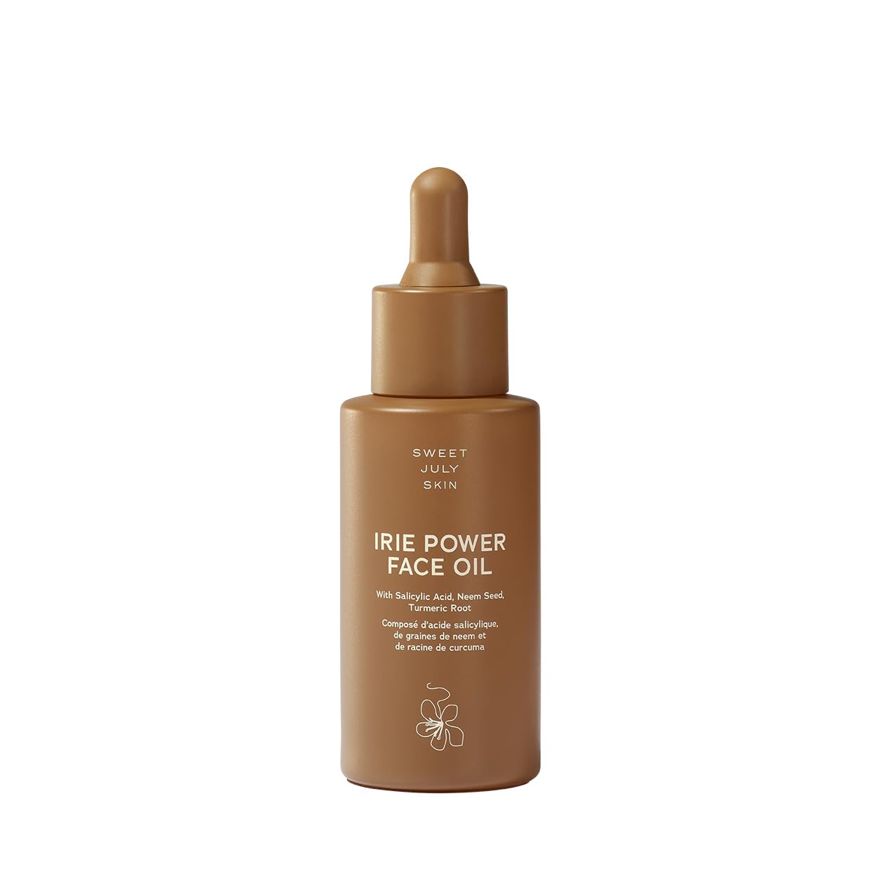 Sweet July Skin Irie Power Face Oil - Hydrating & Moisturizing Facial Oil with Squalane, Neem Seed Oil & Turmeric - Vegan, Clean Skincare for Glowing Skin - 1 Fl Oz - Perfect for Daily Hydration & Nighttime Skincare Routine